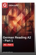 Cover-Bild zum Titel 'GenusFit: German Reading A2' von 'GenusFit Editors Office'