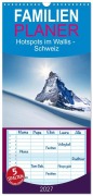 Cover-Bild zum Titel 'Familienplaner 2027 - Hotspots im Wallis - Schweiz mit 5 Spalten (Wandkalender, 21 x 45 cm) CALVENDO' von 'Susan Michel'