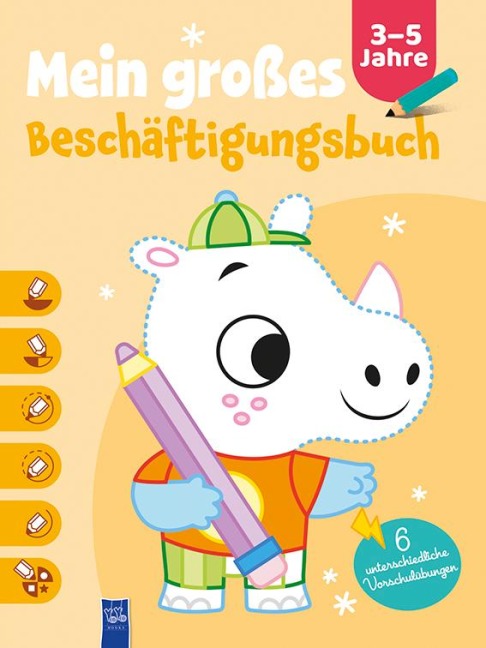 Mein großes Beschäftigungsbuch 3-5 Jahre (Cover Nashorn) - 