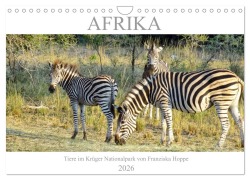 Cover-Bild zum Titel 'Afrika - Tiere im Krüger Nationalpark (Wandkalender 2026 DIN A4 quer), CALVENDO Monatskalender' von 'Franziska Hoppe'