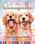 Adorabili famiglie di cuccioli - Libro da colorare per bambini - Scene creative di affettuose famiglie di cani - Colorful Fun Editions