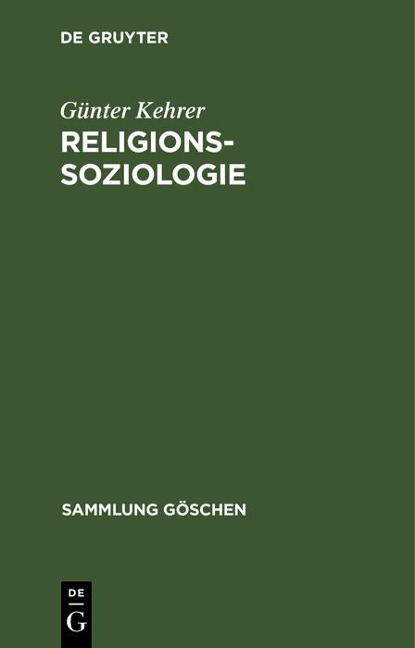 Religionssoziologie - Günter Kehrer