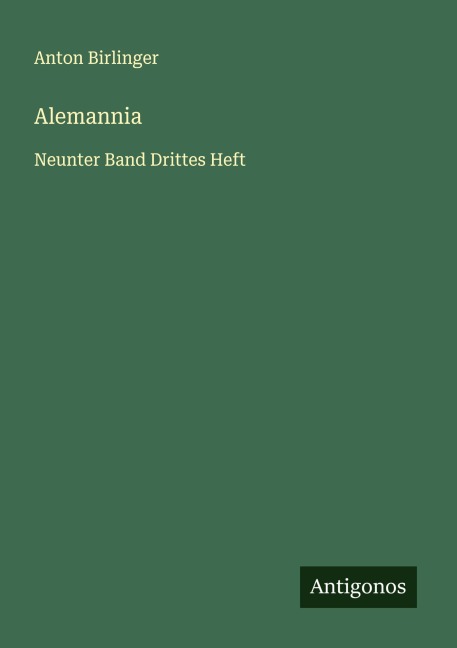 Alemannia - Anton Birlinger