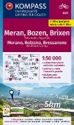 Cover-Bild zum Titel 'KOMPASS Fahrradkarte 3421 Meran, Bozen und Umgebung 1:50.000' von ''