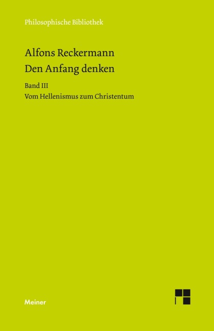 Den Anfang denken - Alfons Reckermann