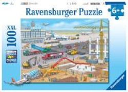 Cover-Bild zum Titel 'Baustelle am Flughafen. Kinderpuzzle 100 Teile' von ''