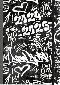 Schülerkalender 2024/2025 "Graffiti", 2 Seiten = 1 Woche, A5, 208 Seiten - 