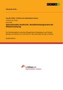 Cover-Bild zum Titel 'Internationales Kaufrecht. Gewährleistungsrechte bei Pflichtverletzung' von 'Alexander Hofer'