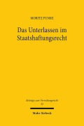Cover-Bild zum Titel 'Das Unterlassen im Staatshaftungsrecht' von 'Moritz Funke'