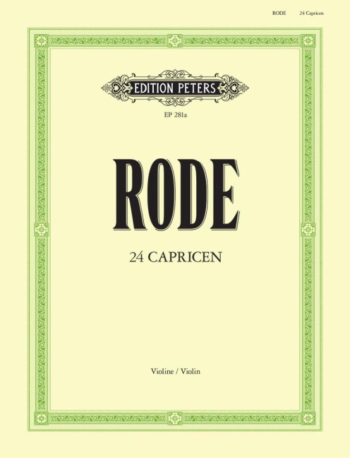 24 Caprices für Violine solo - Pierre Rode