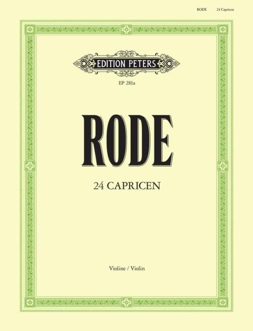 24 Caprices für Violine solo - Pierre Rode
