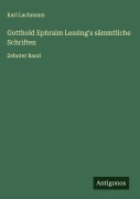 Cover-Bild zum Titel 'Gotthold Ephraim Lessing's sämmtliche Schriften' von 'Karl Lachmann'