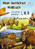 Cover-Bild zum Titel 'Mein tierisches Malbuch' von 'Rufebo'