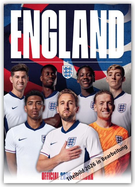 England Men's Football - Englische Fußball-Nationalmannschaft 2026 - A3-Posterkalender - Danilo