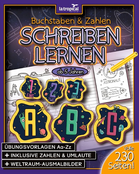 Buchstaben und Zahlen schreiben lernen ab 5 Jahren - David Ludwig