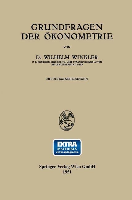 Grundfragen der Ökonometrie - Wilhelm Winkler