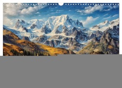 Cover-Bild zum Titel 'Bergwelt in Bildern und Zitaten (Wandkalender 2026 DIN A3 quer), CALVENDO Monatskalender' von 'Werner Braun'