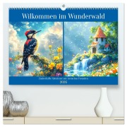 Cover-Bild zum Titel 'Willkommen im Wunderwald. Zauberhafte Abenteuer mit tierischen Freunden (hochwertiger Premium Wandkalender 2026 DIN A2 quer), Kunstdruck in Hochglanz' von 'Rose Hurley'
