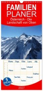 Cover-Bild zum Titel 'Familienplaner 2027 - Österreich - Die Landschaft von Oben mit 5 Spalten (Wandkalender, 21 x 45 cm) CALVENDO' von 'Thomas Berghammer'