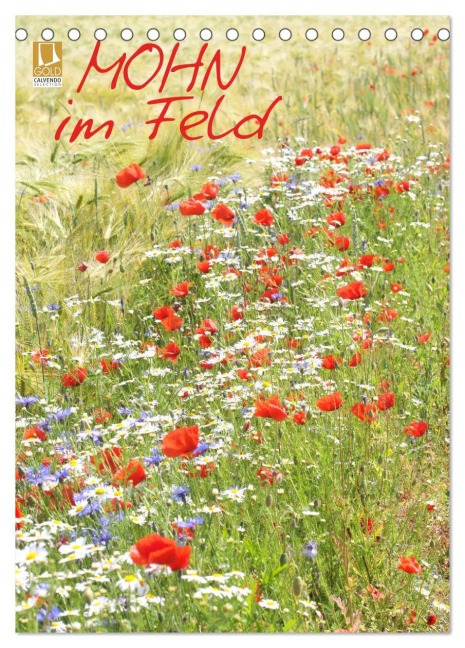 Mohn im Feld (Tischkalender 2026 DIN A5 hoch), CALVENDO Monatskalender - Gisela Kruse