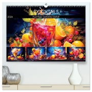 Cover-Bild zum Titel 'Cocktails. Fruchtige Getränke-Vielfalt (hochwertiger Premium Wandkalender 2026 DIN A2 quer), Kunstdruck in Hochglanz' von 'Rose Hurley'
