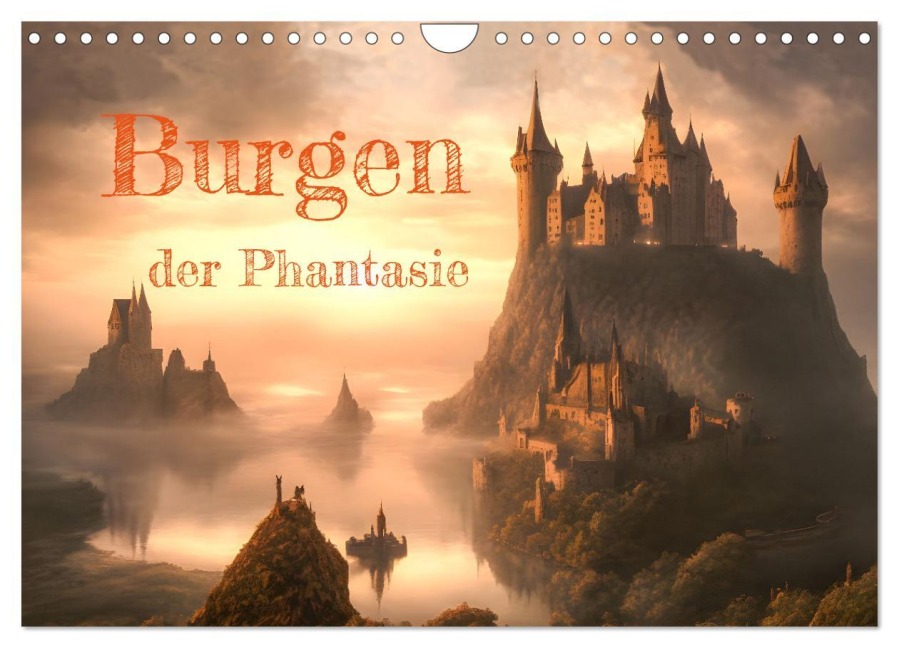 Burgen der Phantasie (Wandkalender 2026 DIN A4 quer), CALVENDO Monatskalender - Doris Krüger