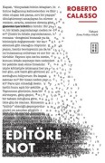 Cover-Bild zum Titel 'Editöre Not' von 'Roberto Calasso'