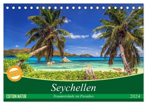 Seychellen ¿ Traumstrände im Paradies (Tischkalender 2024 DIN A5 quer), CALVENDO Monatskalender - Patrick Rosyk