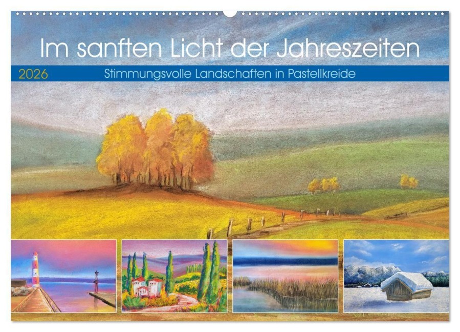 Im sanften Licht der Jahreszeiten. (Wandkalender 2026 DIN A2 quer), CALVENDO Monatskalender - Michaela Schimmack