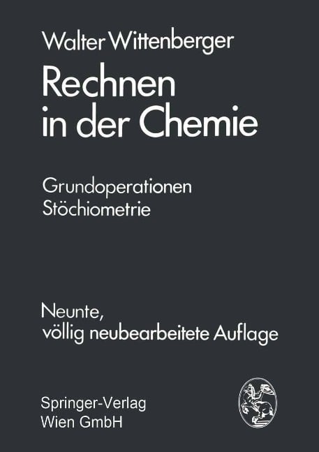 Rechnen in der Chemie - Walter Wittenberger