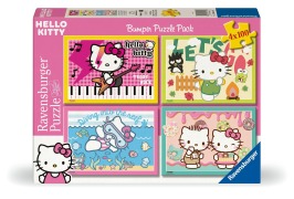 Cover-Bild zum Titel 'Kinderpuzzle 4x100 Teile - Los geht's, Hello Kitty!' von ''