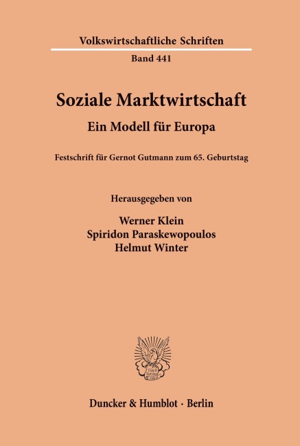 Soziale Marktwirtschaft. - 