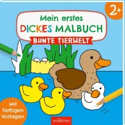 Cover-Bild zum Titel 'Mein erstes dickes Malbuch ab 2 - Bunte Tierwelt' von ''