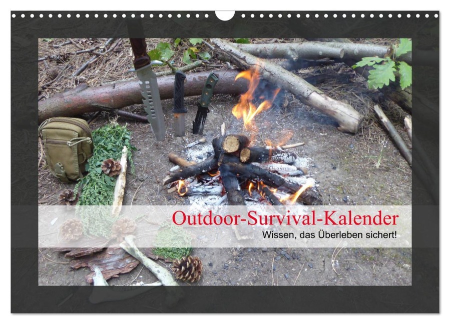 Outdoor-Survival-Kalender (Wandkalender 2026 DIN A3 quer), CALVENDO Monatskalender - Xenia Schaad