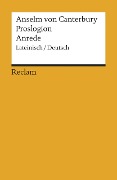 Cover-Bild zum Titel 'Proslogion / Anrede' von 'Anselm von Canterbury'