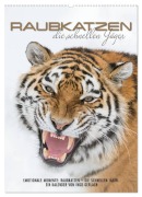 Cover-Bild zum Titel 'Emotionale Momente: Raubkatzen - die schnellen Jäger. (Wandkalender 2026 DIN A2 hoch), CALVENDO Monatskalender' von 'Ingo Gerlach'