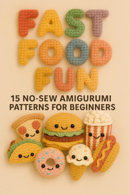 Fast Food Fun: 15 No-Sew Amigurumi Patterns for Beginners - Grandma Esther