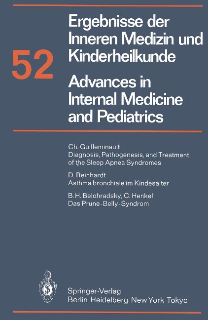 Ergebnisse der Inneren Medizin und Kinderheilkunde / Advances in Internal Medicine and Pediatrics - P. Frick, G. -A. von Harnack, K. Kochsiek, G. A. Martini, A. Prader
