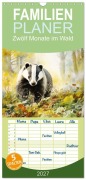 Cover-Bild zum Titel 'Familienplaner 2027 - Zwölf Monate im Wald mit 5 Spalten (Wandkalender, 21 x 45 cm) CALVENDO' von 'Daniela Tapper'