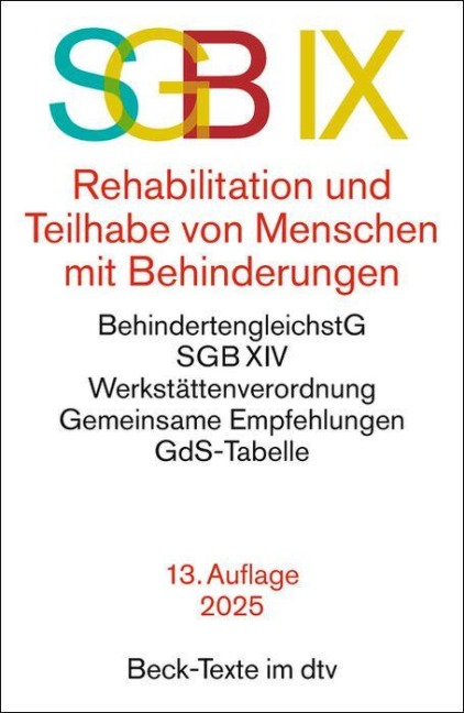 SGB IX Rehabilitation und Teilhabe von Menschen mit Behinderungen -