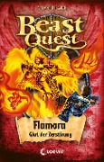 Cover-Bild zum Titel 'Beast Quest (Band 64) - Flamora, Glut der Zerstörung' von 'Adam Blade'