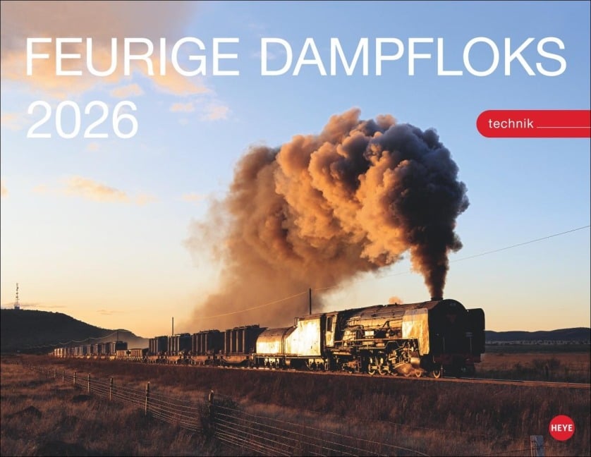 Feurige Dampfloks Posterkalender 2026 - 