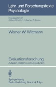 Cover-Bild zum Titel 'Evaluationsforschung' von 'Werner W. Wittmann'