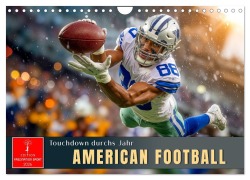 Cover-Bild zum Titel 'American Football - Touchdown durchs Jahr (Wandkalender 2026 DIN A4 quer), CALVENDO Monatskalender' von 'Roder Roder'