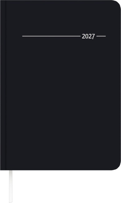 Buchkalender Tucson schwarz A5 Register 2027 - 