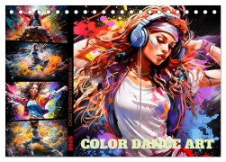 Cover-Bild zum Titel 'Color Dance Art (Tischkalender 2026 DIN A5 quer), CALVENDO Monatskalender' von 'Dirk Meutzner'