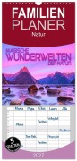 Cover-Bild zum Titel 'Familienplaner 2027 - Magische Wunderwelten der Natur mit 5 Spalten (Wandkalender, 21 x 45 cm) CALVENDO' von 'Renate Utz'