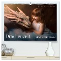 Drachenzeit . . nicht nur für Kinder (hochwertiger Premium Wandkalender 2024 DIN A2 quer), Kunstdruck in Hochglanz - Kerstin Hesse www. kerstinhesse. de
