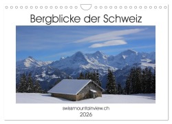 Cover-Bild zum Titel 'Bergblicke der Schweiz (Wandkalender 2026 DIN A4 quer), CALVENDO Monatskalender' von 'Franziska André-Huber Swissmountainview. Ch'