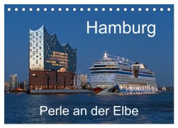 Cover-Bild zum Titel 'Hamburg - Perle an der Elbe (Tischkalender 2026 DIN A5 quer), CALVENDO Monatskalender' von 'Siegfried Kuttig'